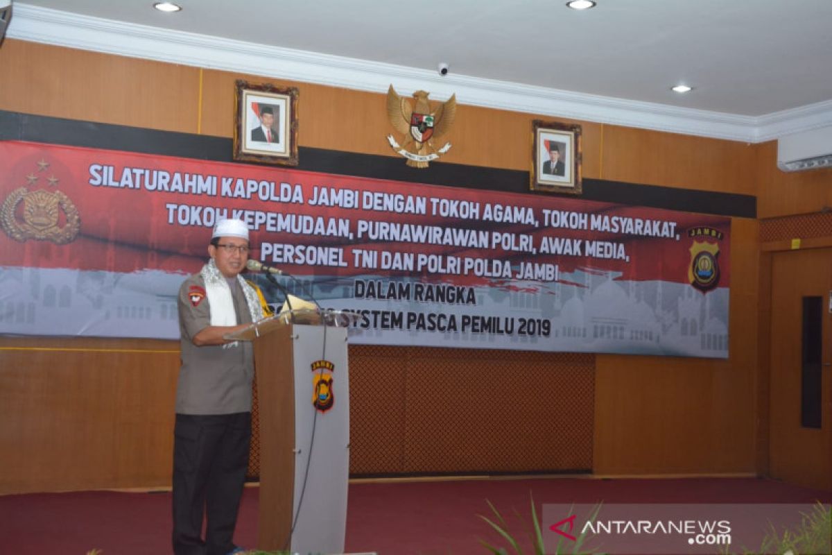 Polda Jambi gelar rekonsiliasi pasca-Pemilu 2019