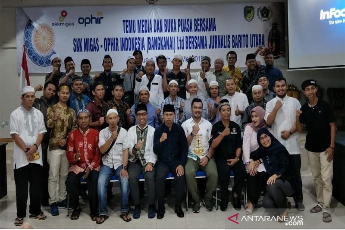 Ophir buka bersama dengan jurnalis  Barito Utara