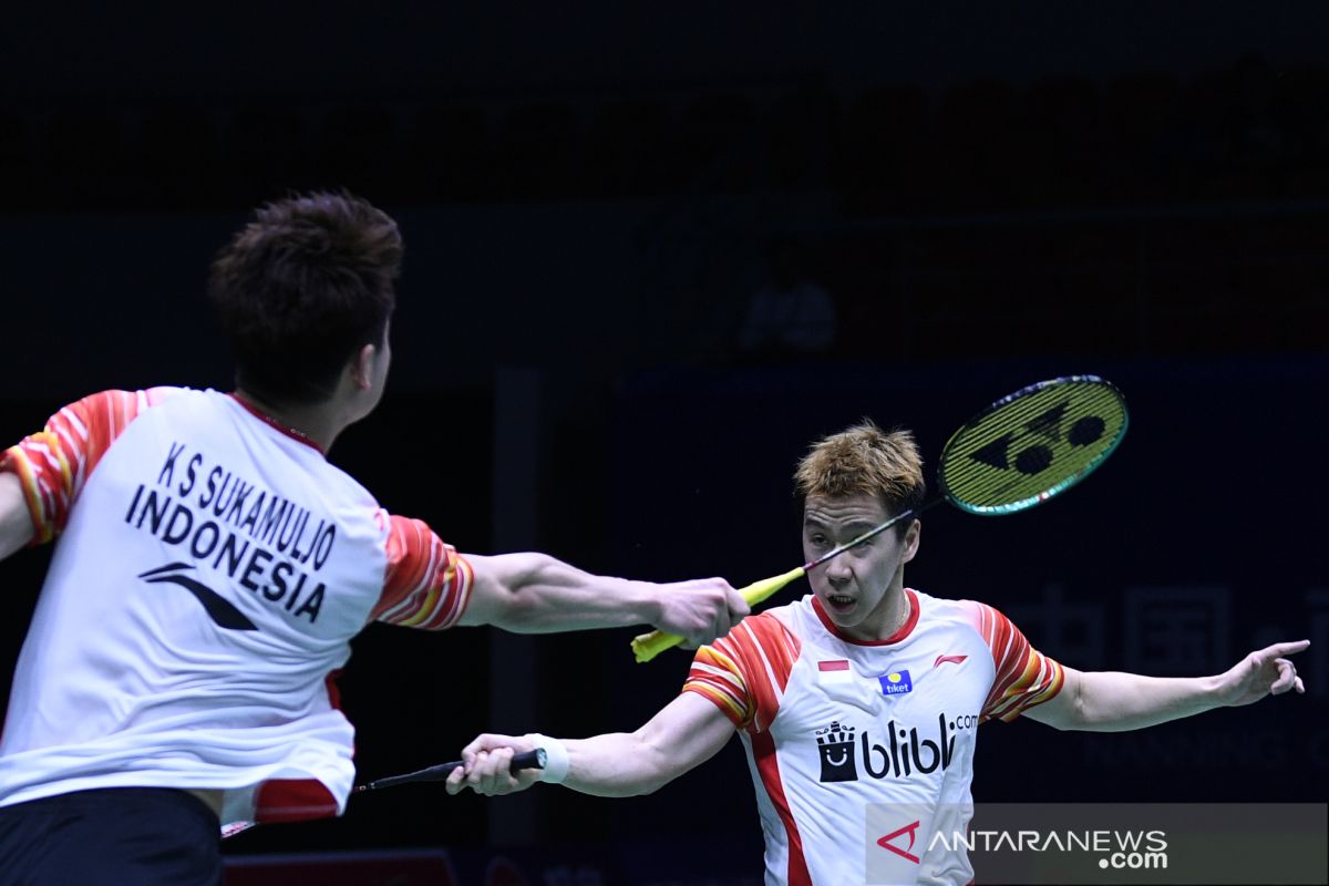 Marcus/Kevin buka kemenangan Indonesia atas Jepang semifinal Piala Sudirman 2019