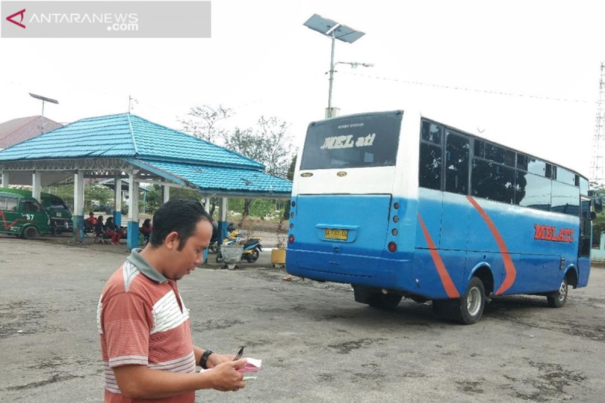 Arus mudik di Teminal Kotabaru masih relatif normal