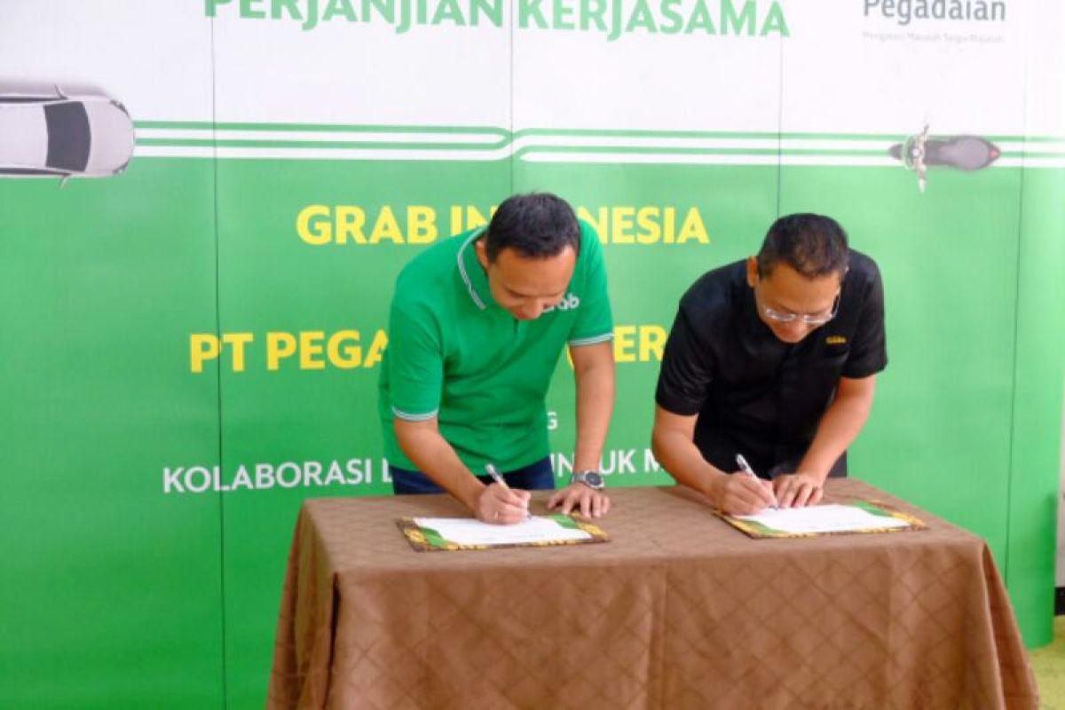 Grab gandeng Pegadaian beri kemudahan akses pinjaman buat mitra pengemudi