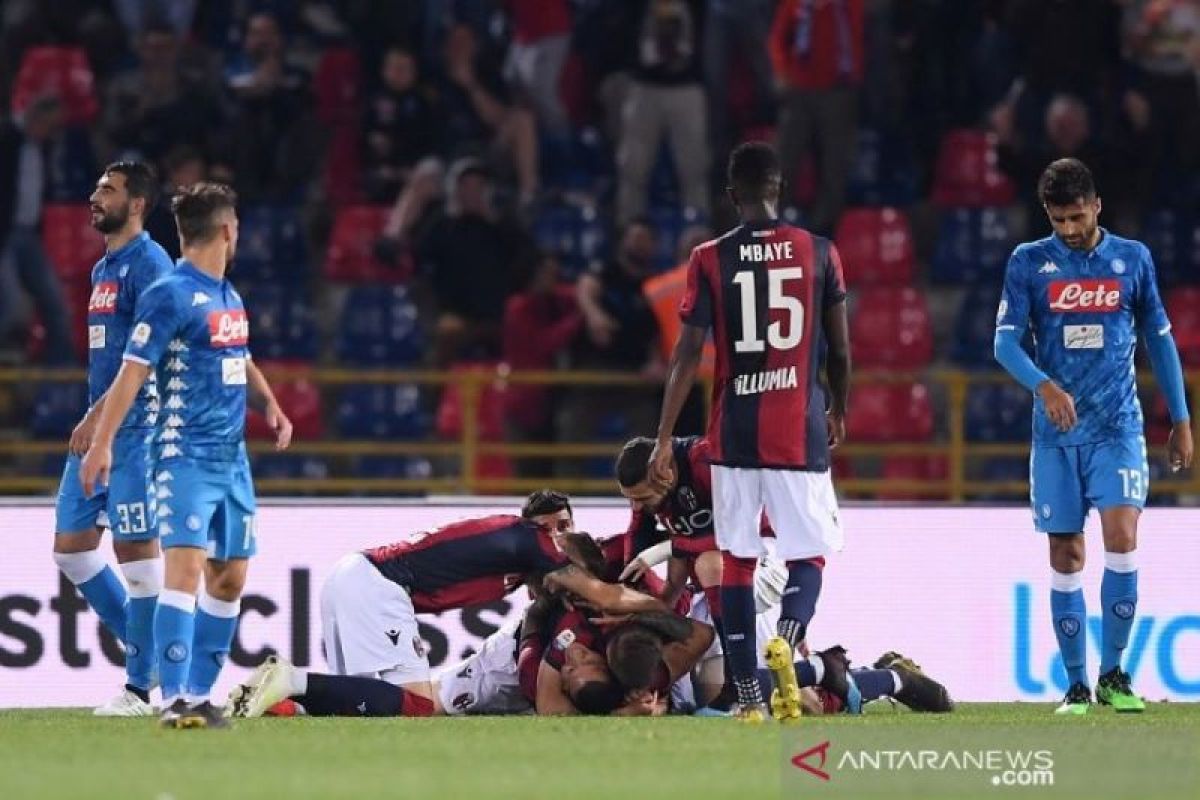 Napoli tutup musim dengan kekalahan di markas Bologna