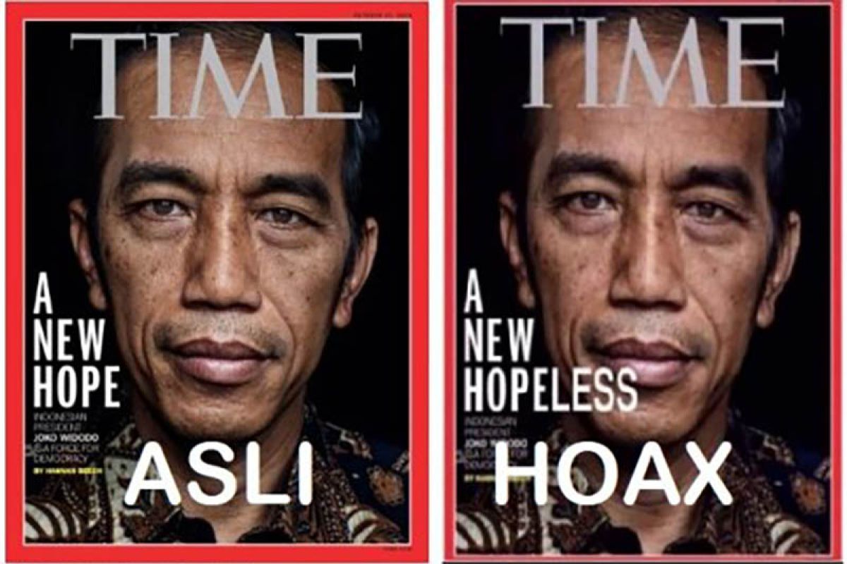 Hoaks - Unggahan gambar Presiden Jokowi di media asing