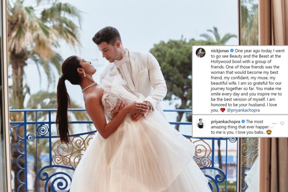 Priyanka Chopra rayakan setahun "pacaran" di Instagram