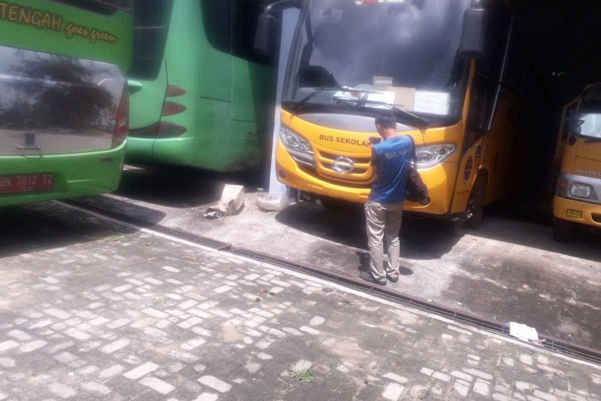 Puluhan bus layani pemudik disiapkan Perkimhub Bangka Tengah