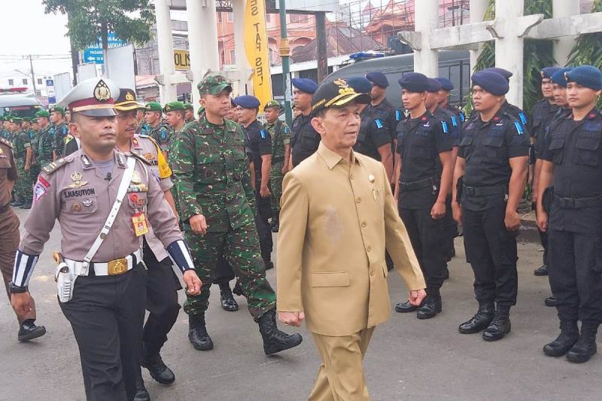 Beri kenyamanan Lebaran, Polres Tapsel gelar apel pasukan