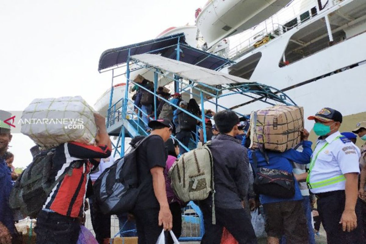 Pelni sudah berangkatkan 5.621 penumpang dari Pelabuhan Sampit