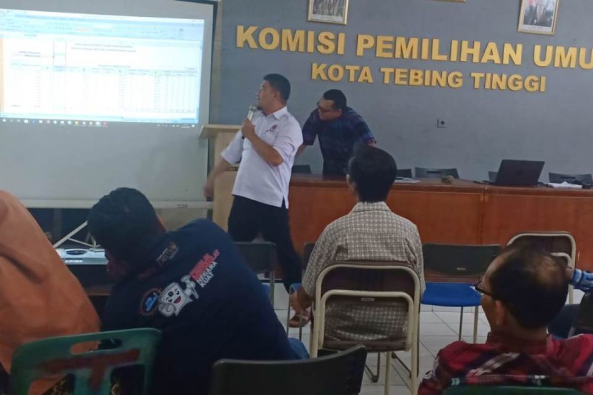 KPU Tebing Tinggi bimtek penetapan calon terpilih Pemilu 2019