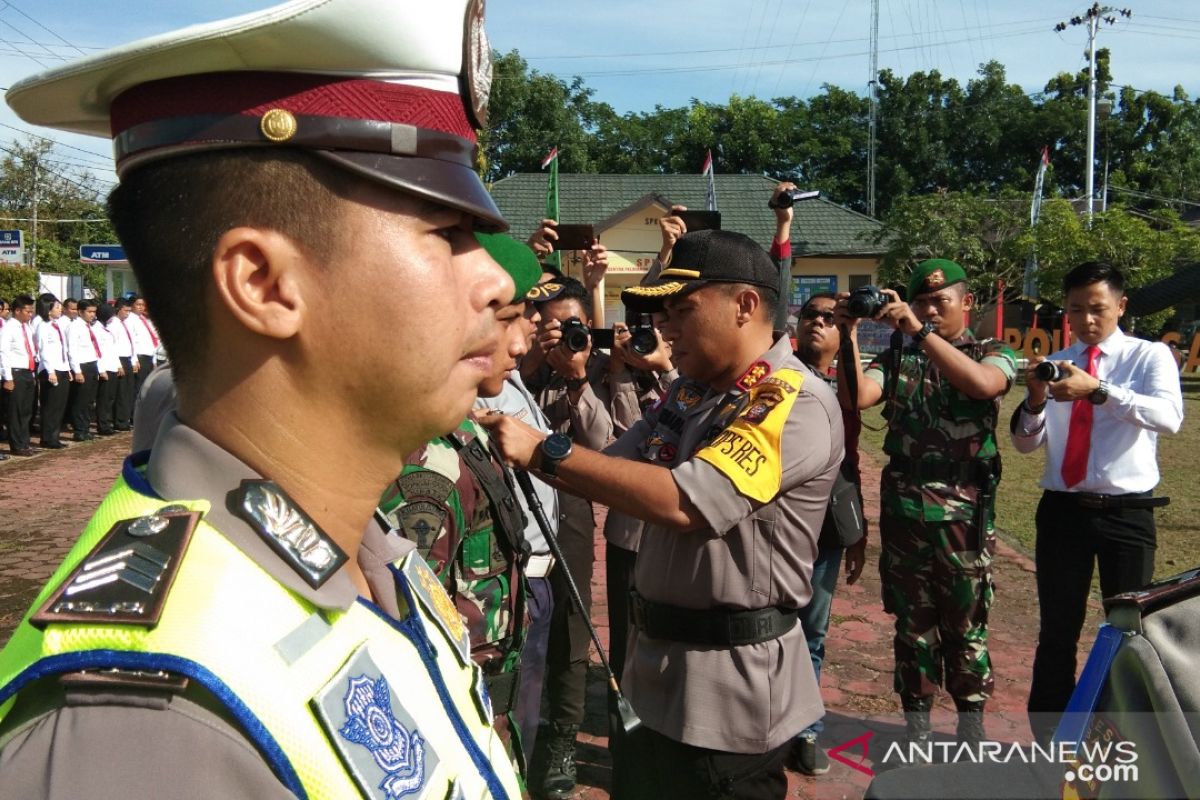 Polres Sambas jaga pintu masuk perbatasan