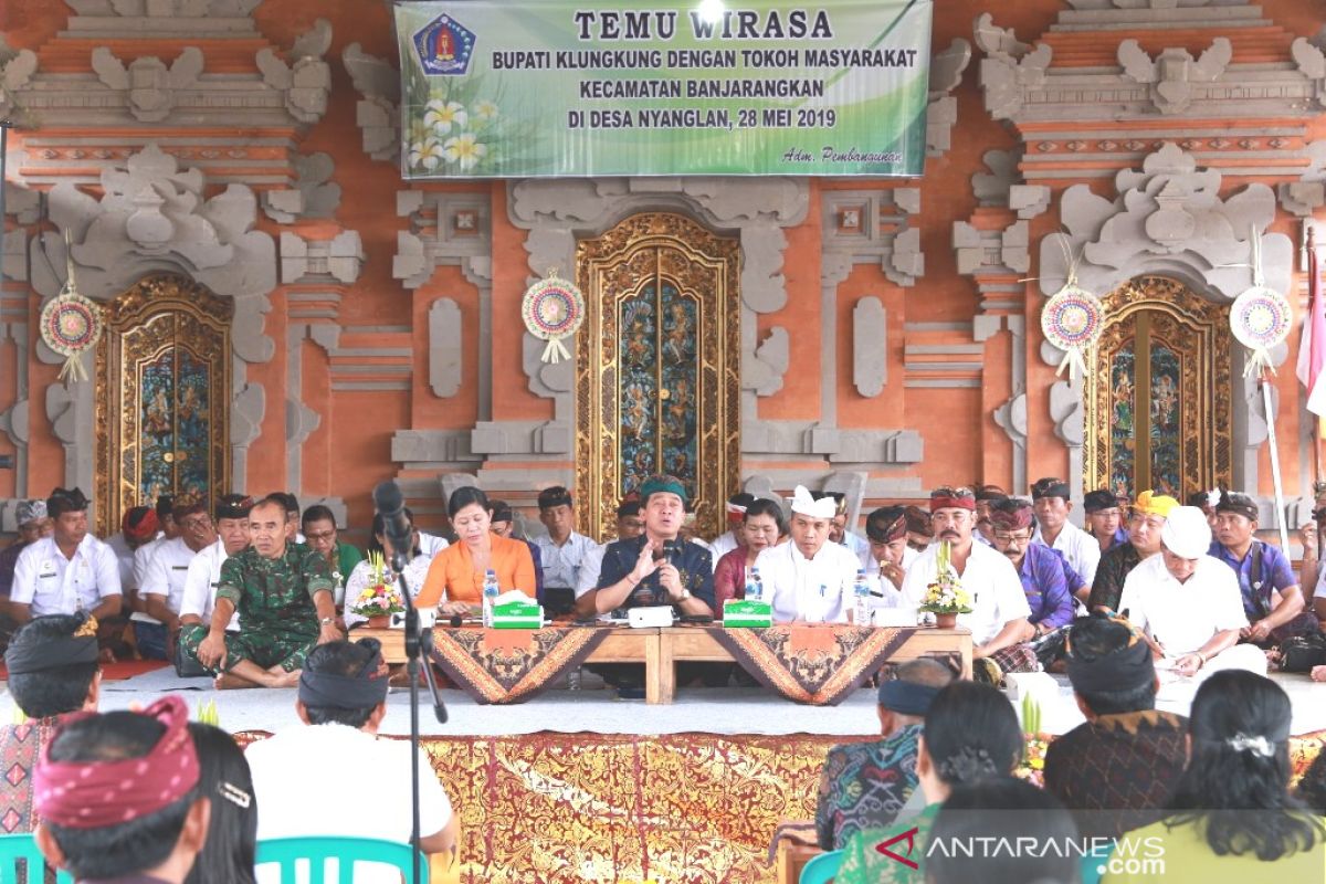 Pemkab Klungkung gelar temu wirasa di Kecamatan Banjarangkan