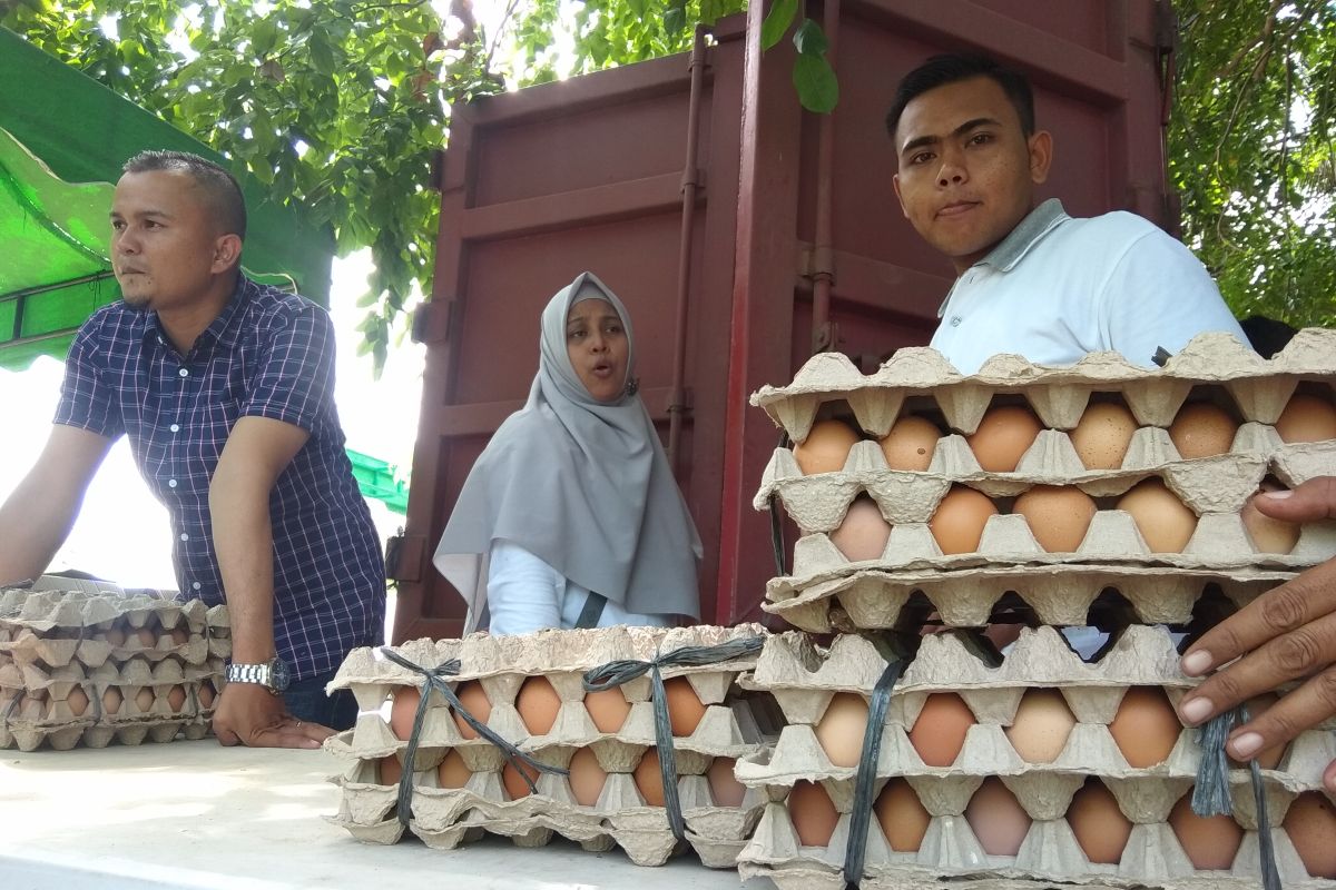 Permintaan telur meningkat di Pasar Tani Aceh