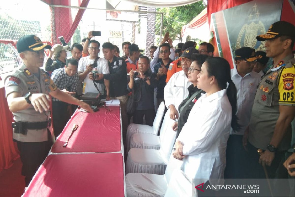 Pos pengamanan mudik  Garut anti peluru