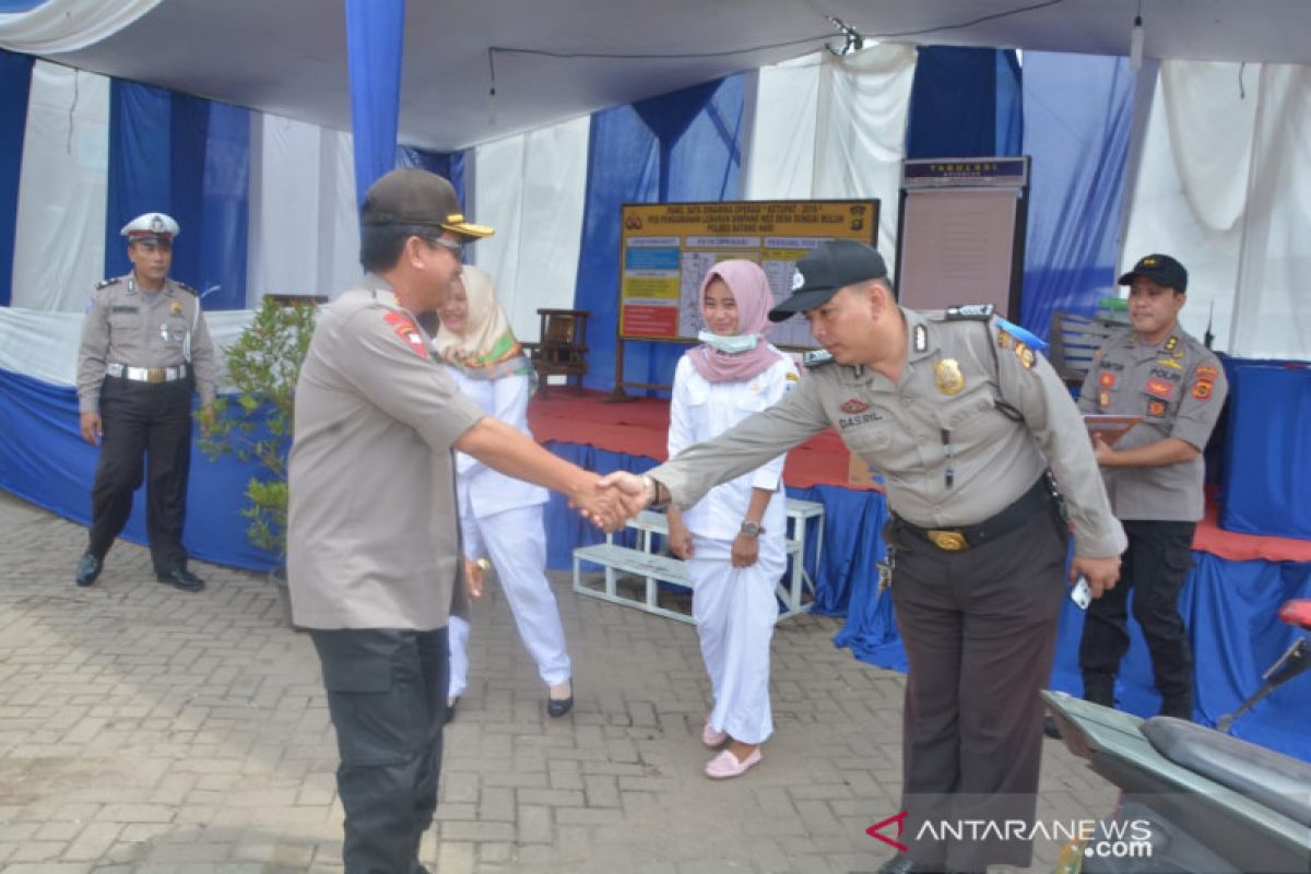 Kapolda Jambi cek pos pengamanan di lintas Sumatera