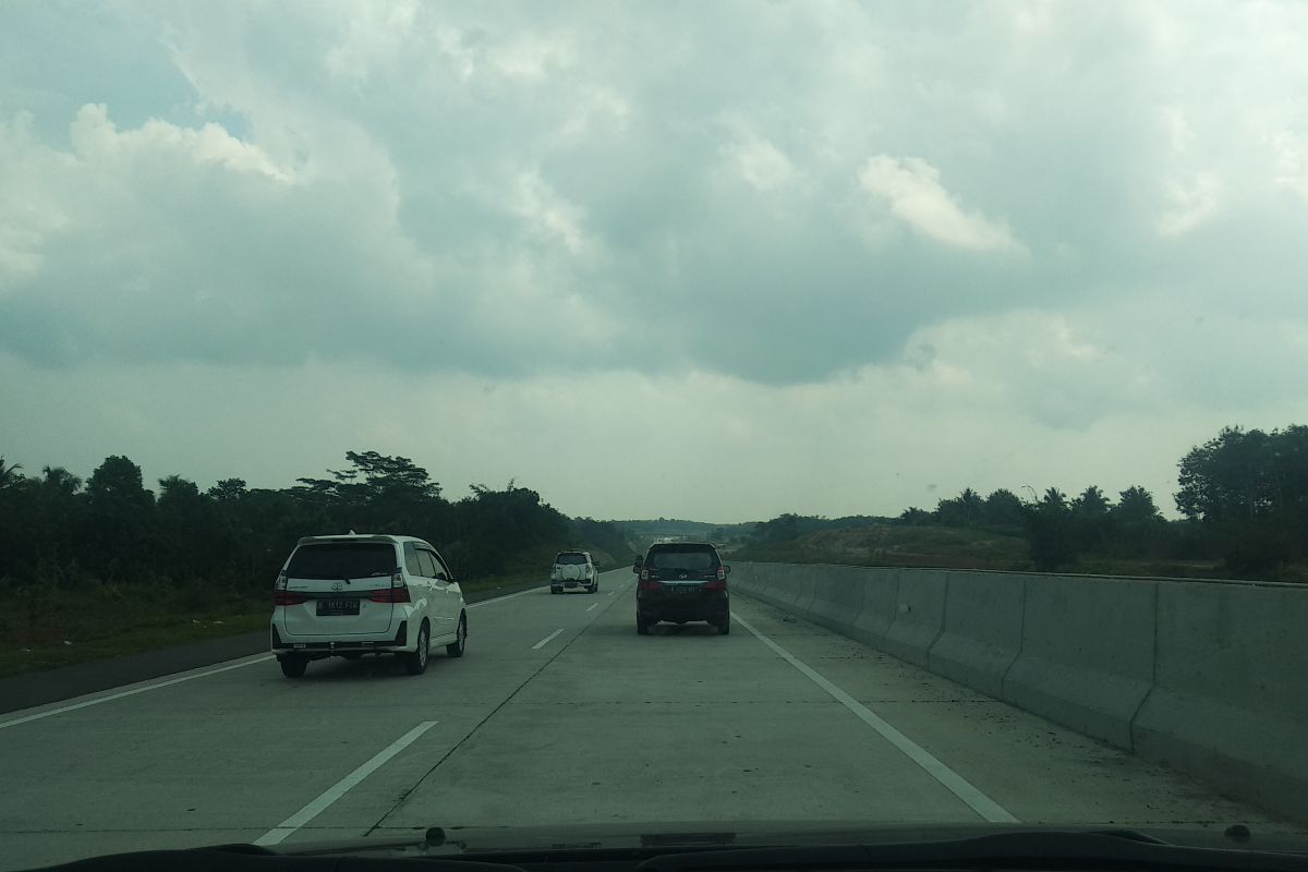 Tol Sumatera mulai ramai pemudik