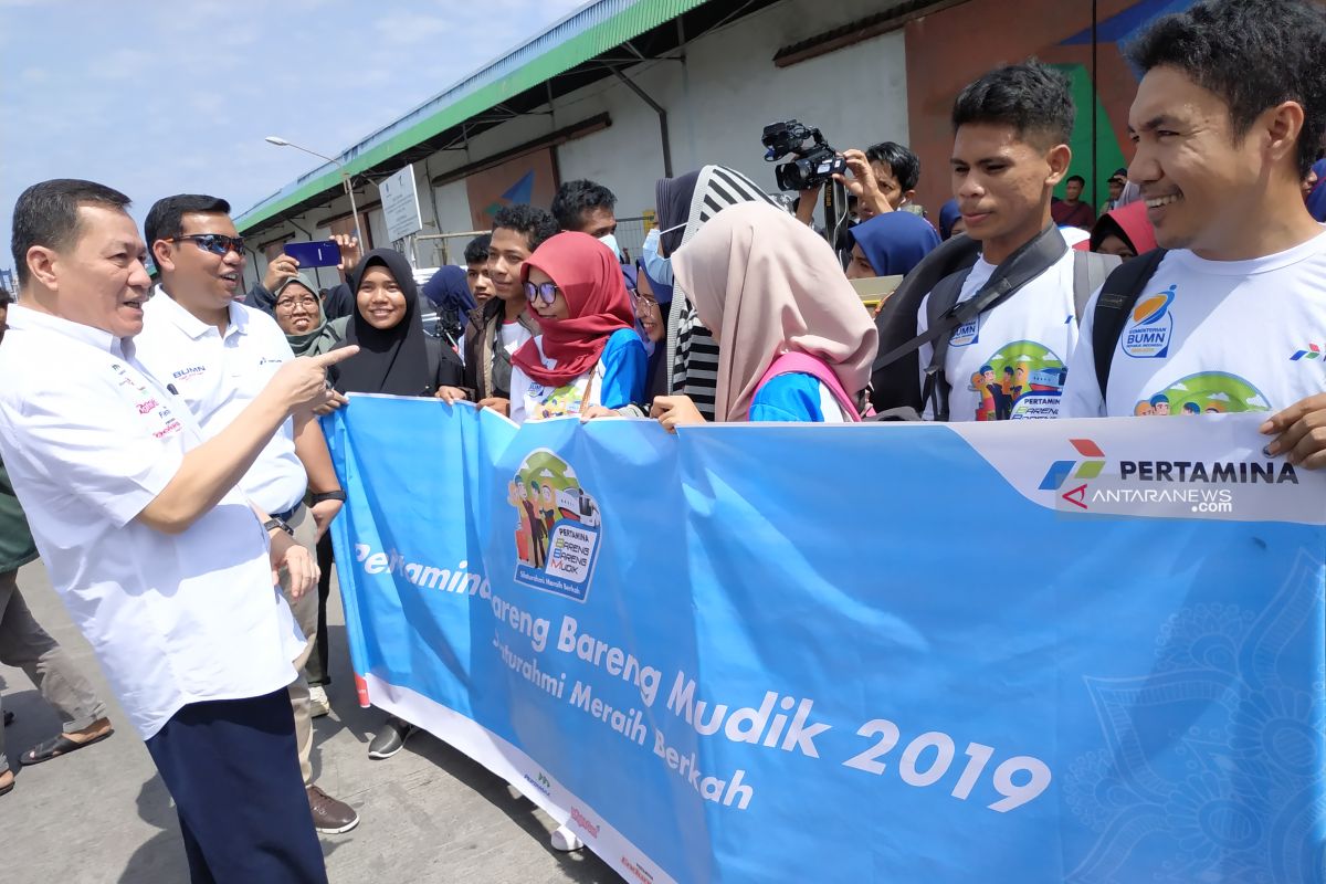 Pertamina MOR VII berangkatkan 3.561 orang mudik gratis