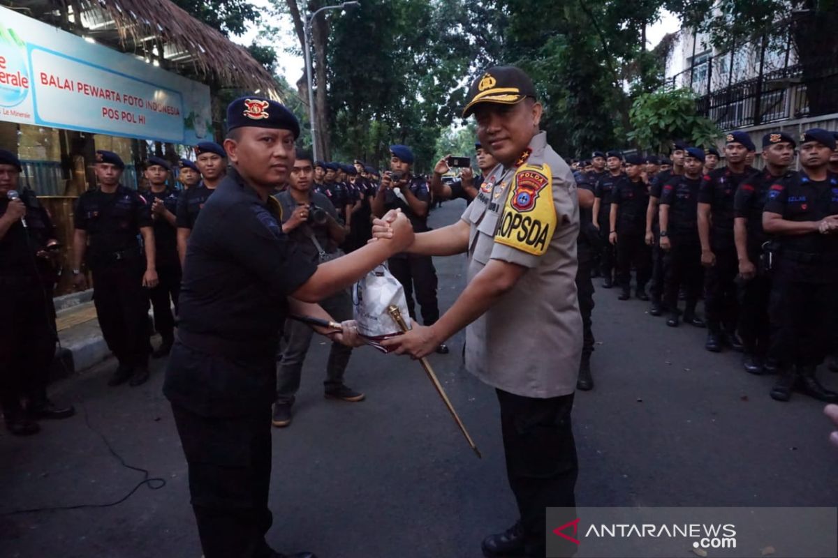 Kapolda Kalsel beri semangat personel Brimob BKO di Jakarta