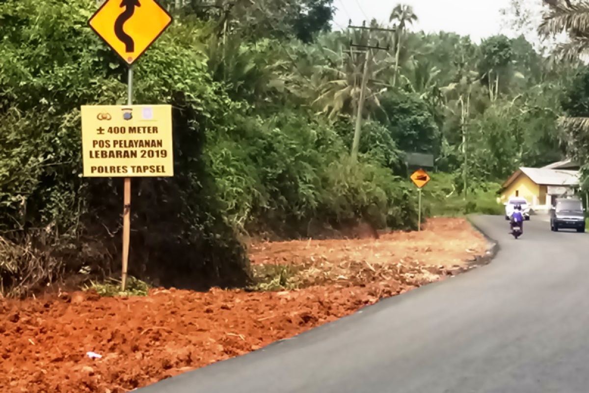 Jalur mudik di Tapsel terpantau lengang