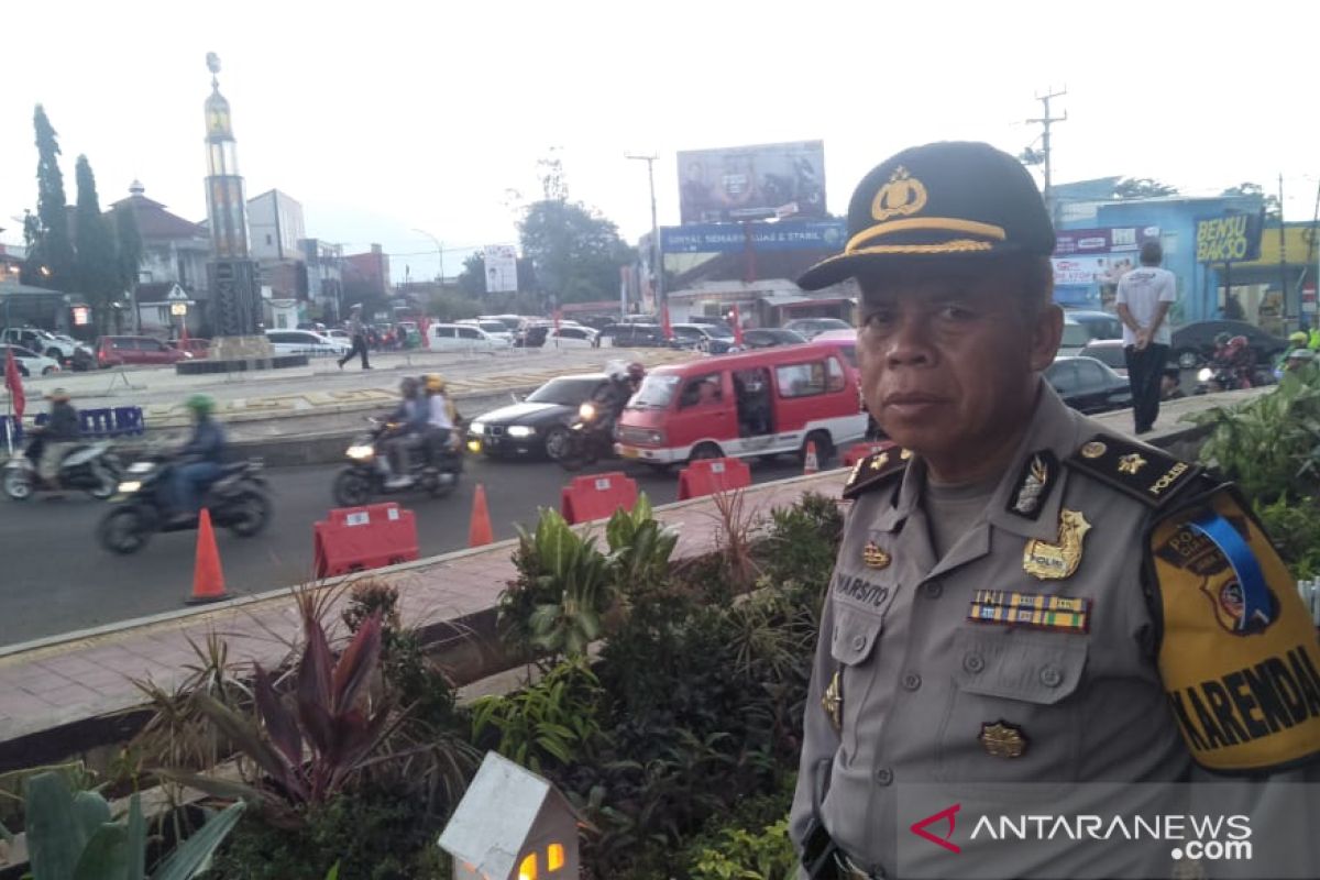 Polres libatkan jajaran pos pam untuk patroli