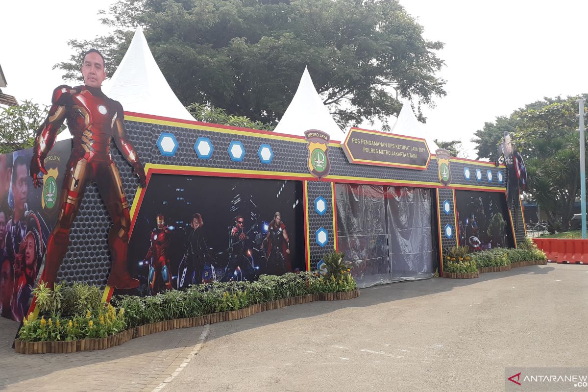 Polres Jakarta Utara dirikan pos pengamanan bertema 'Avenger' di Ancol