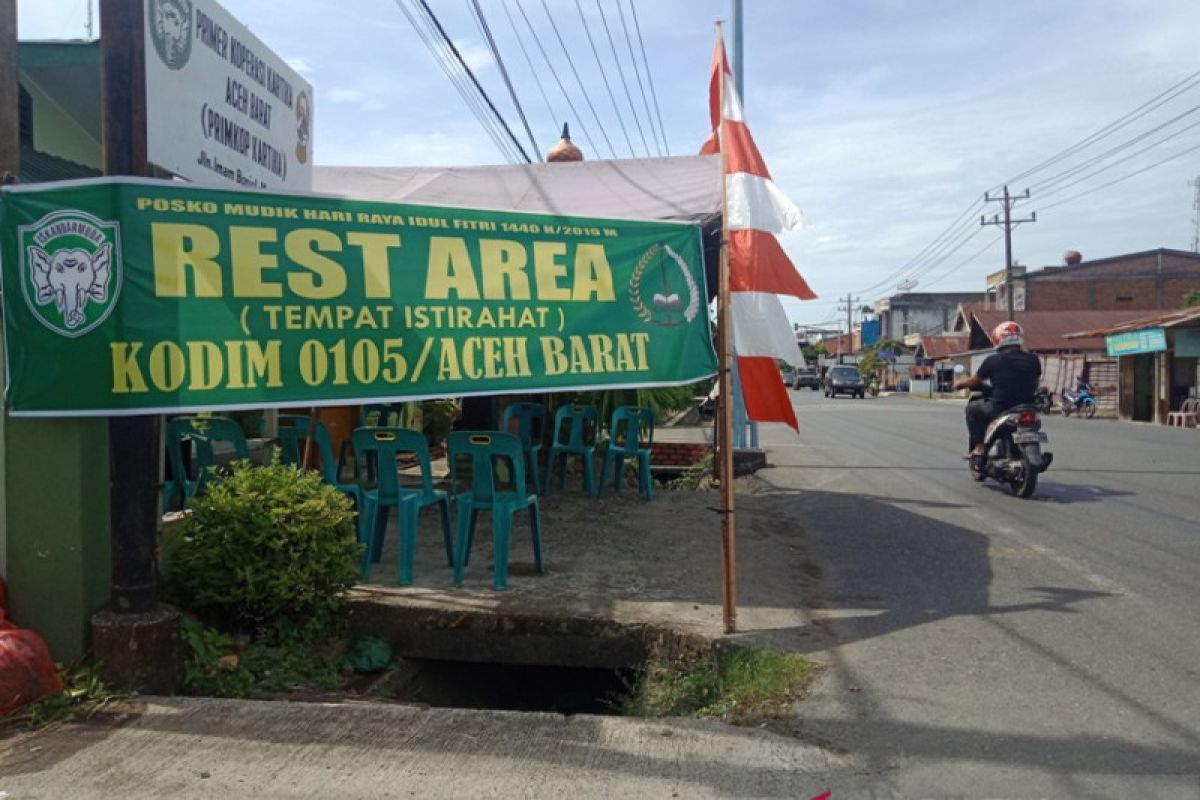 TNI siapkan rest area bagi pemudik di jalur pantai barat selatan Aceh