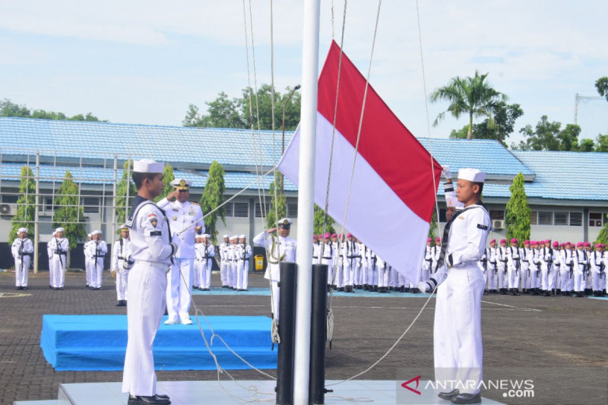 Lantamal VI Makassar gelar upacara peringatan Hari Lahir Pancasila