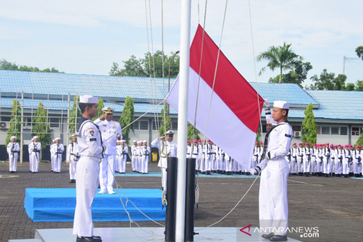 Lantamal VI Makassar  gelar upacara peringatan Hari Lahir Pancasila