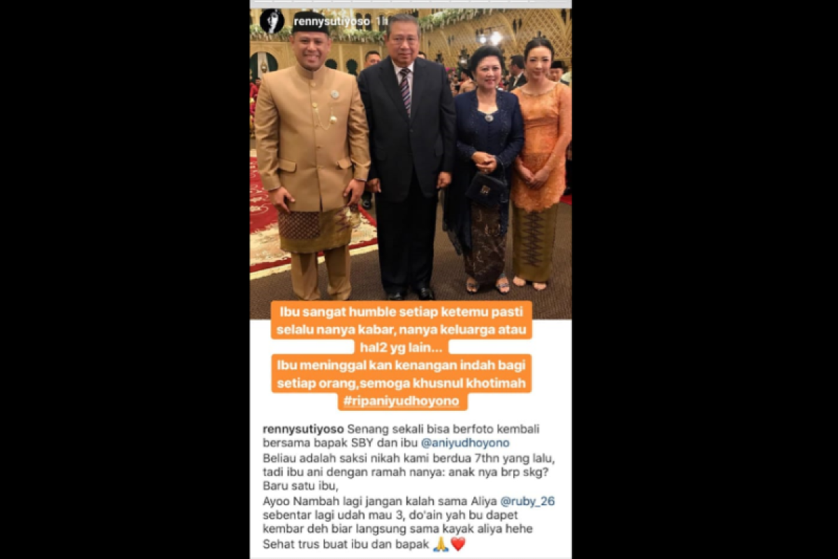 Renny Sutiyoso dan Happy Salma terkenang kerendahan hati Ani Yudhoyono