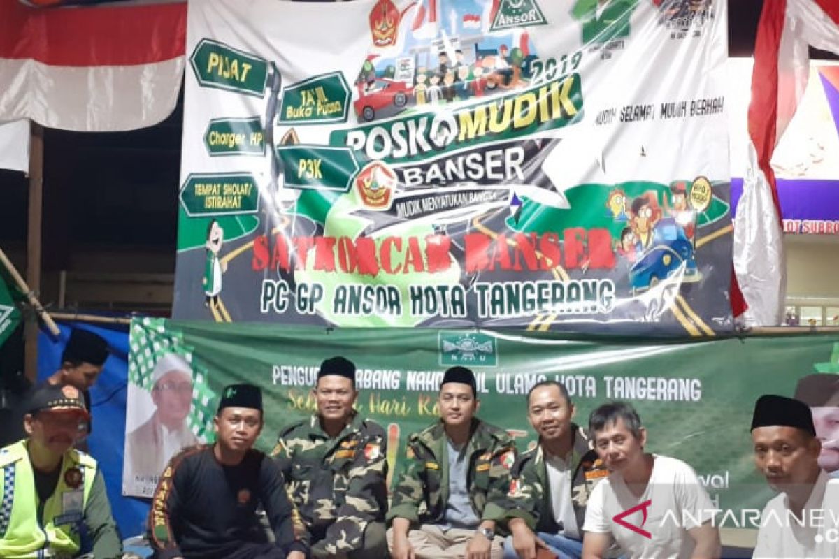 Posko Mudik Ansor Tangerang sediakan tempat istirahat bagi pemudik