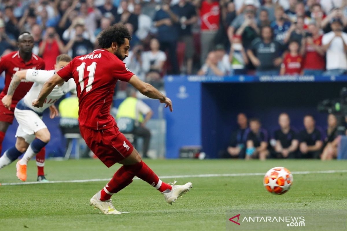 Penalti Salah bawa Liverpool ungguli Tottenham 1-0 di babak pertama