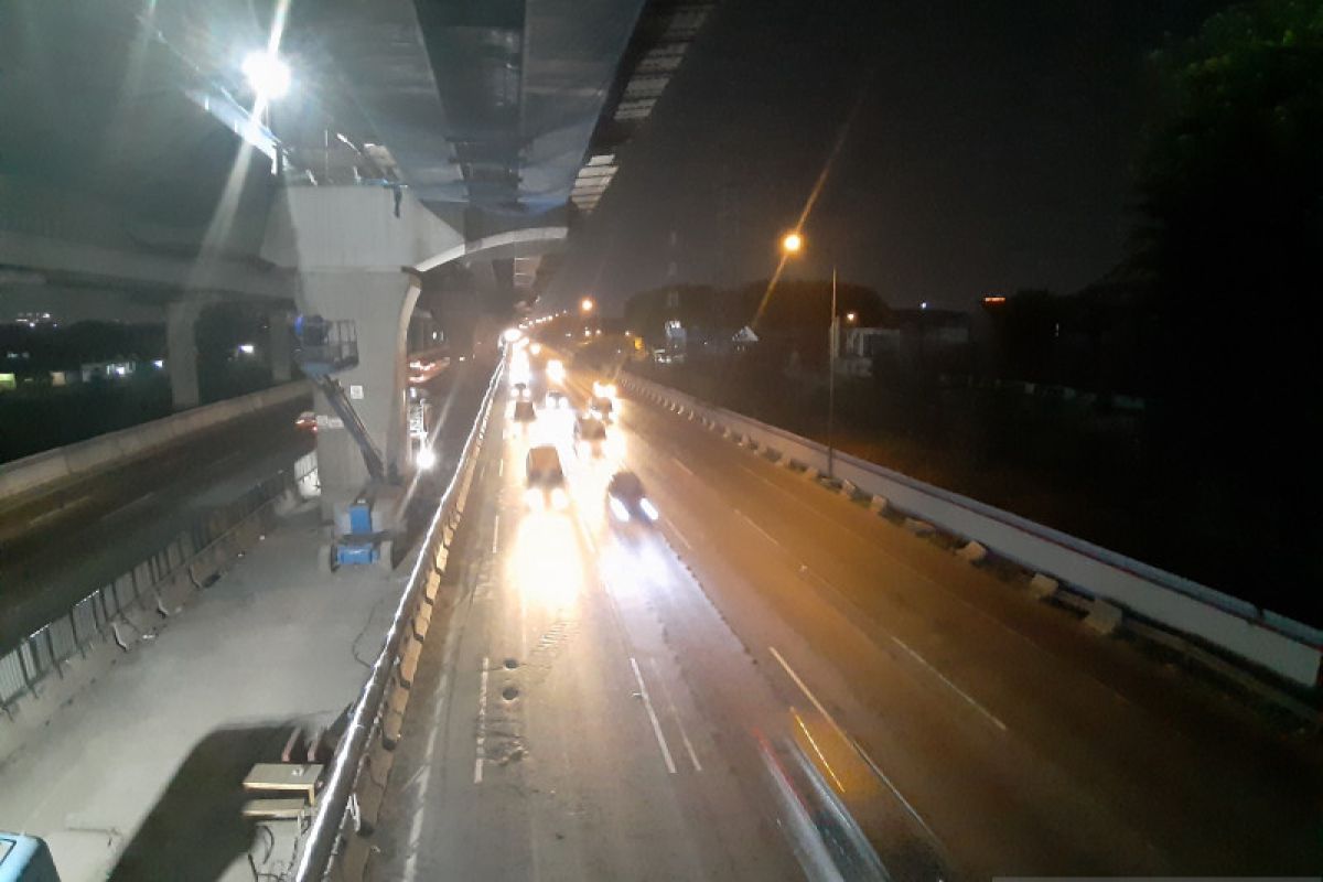 Lalu lintas di Tol Jakarta Cikampek Km 15 sangat lancar