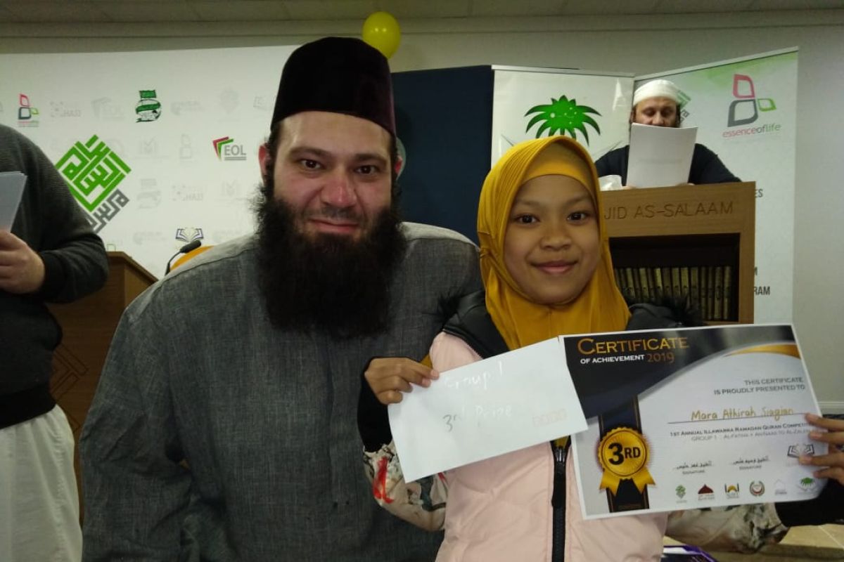 Atihirah Siagian juara III kompetisi Quran di Australia