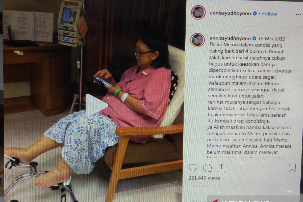 Annisa Pohan kenang kondisi Ani Yudhoyono sempat membaik