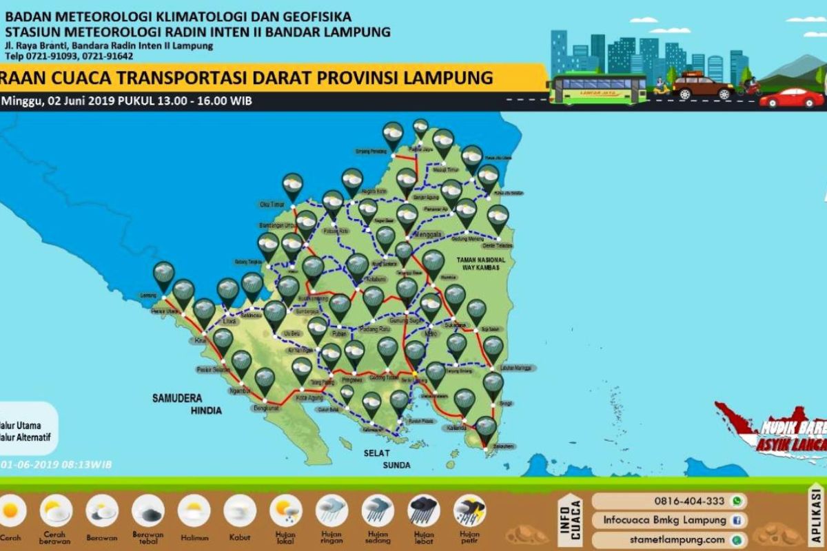 Lampung berpotensi hujan lebat dan petir