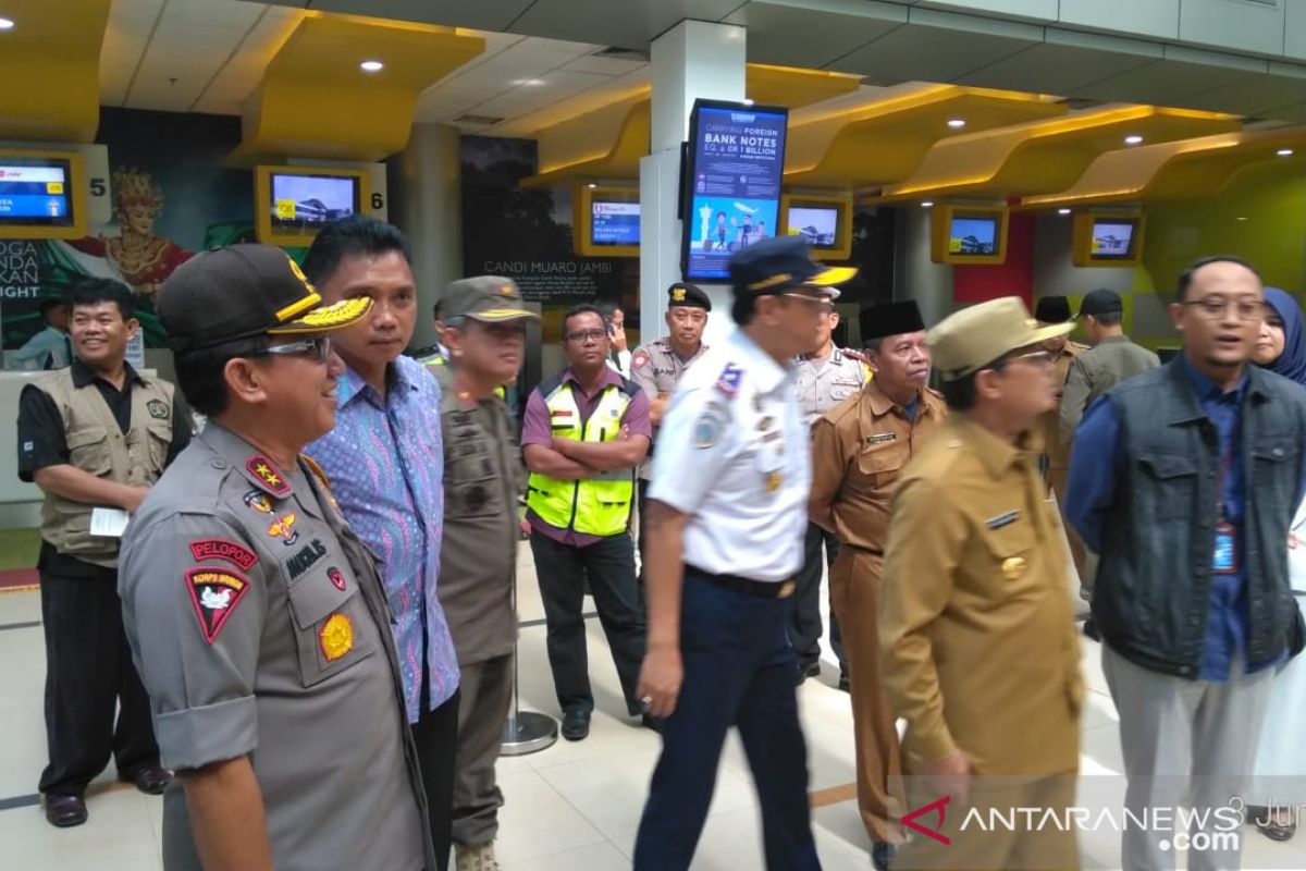 Arus mudik melalui bandara Sultan Thaha Jambi menurun