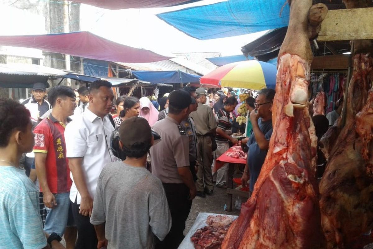 Satgas Pangan lakukan inspeksi mendadak ke Pasar Toboali