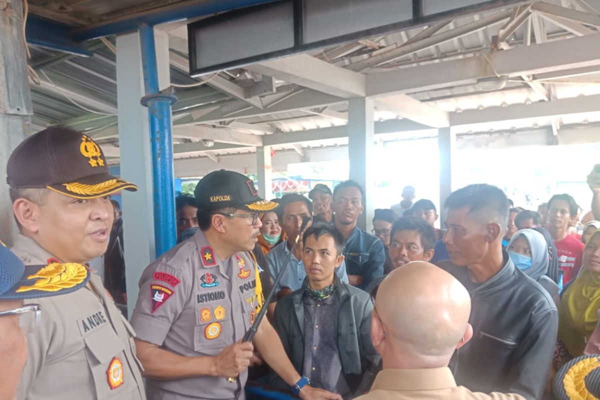 Kapolda Babel pantau arus mudik di Pelabuhan Tanjungkalian Muntok