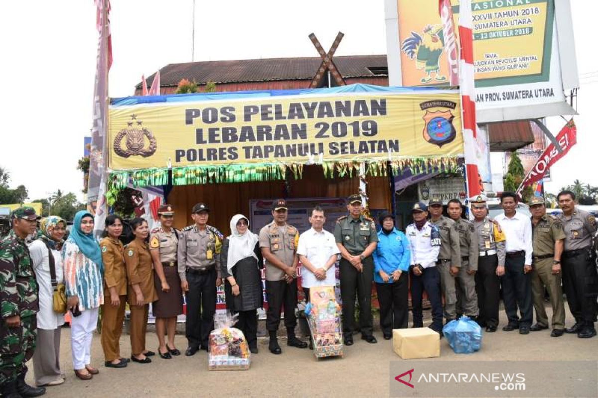 Bupati Tapsel tinjau Pos Pam lebaran