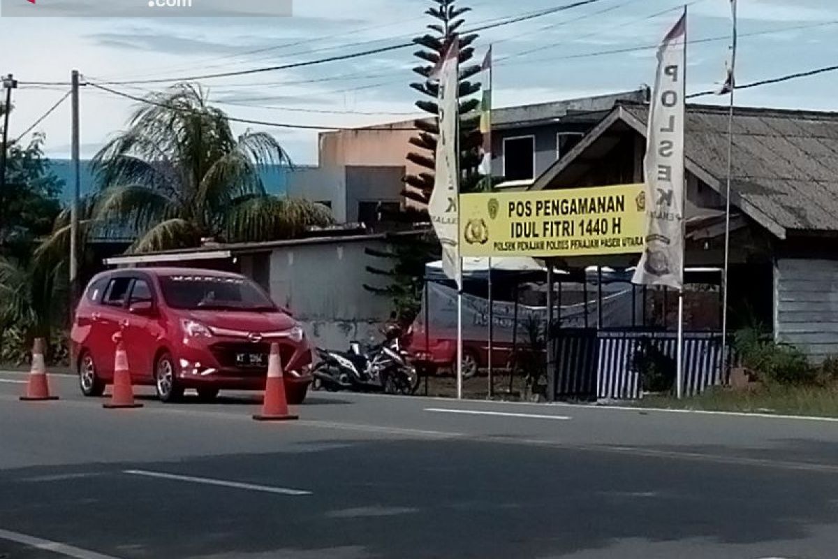 Pos pengamanan Lebaran di Penajam tersebar pada titik keramaian