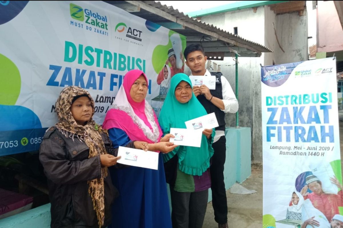 Global Zakat-ACT Lampung distribusikan zakat fitrah