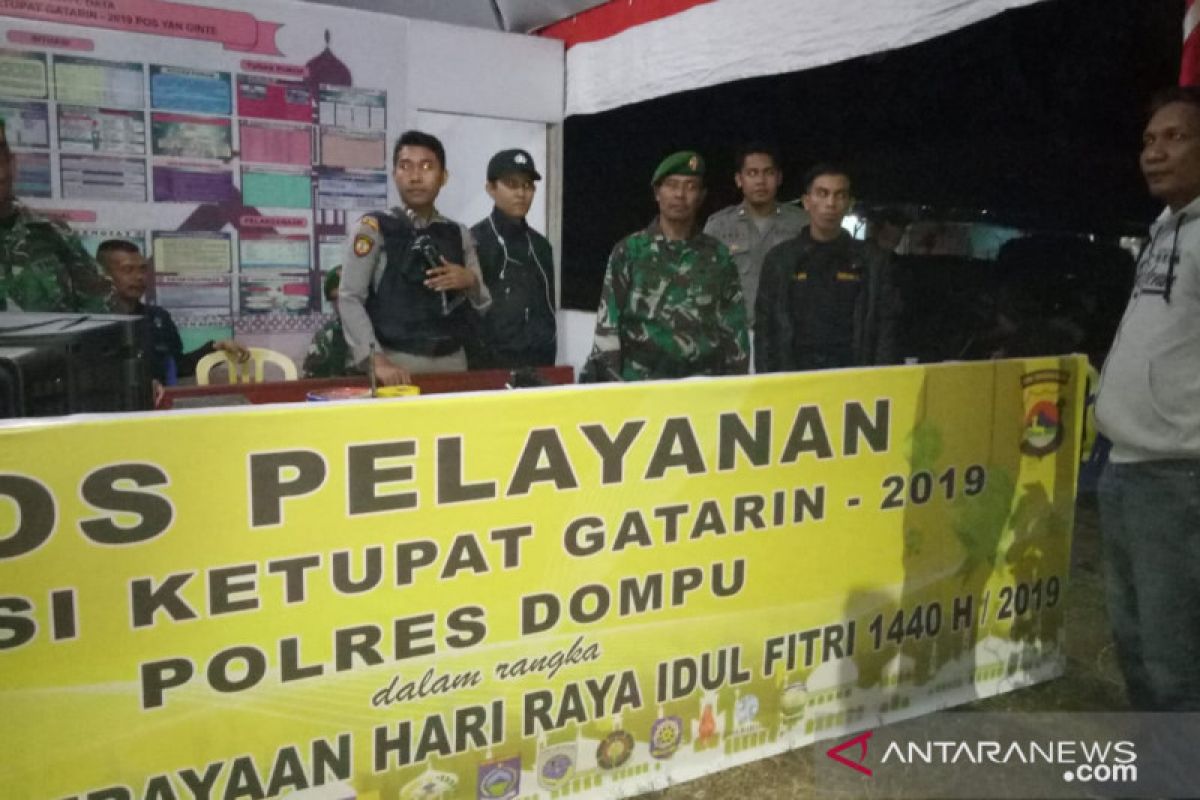 Kodim-Polres Dompu memastikan kesiapan pos pengamanan lebaran