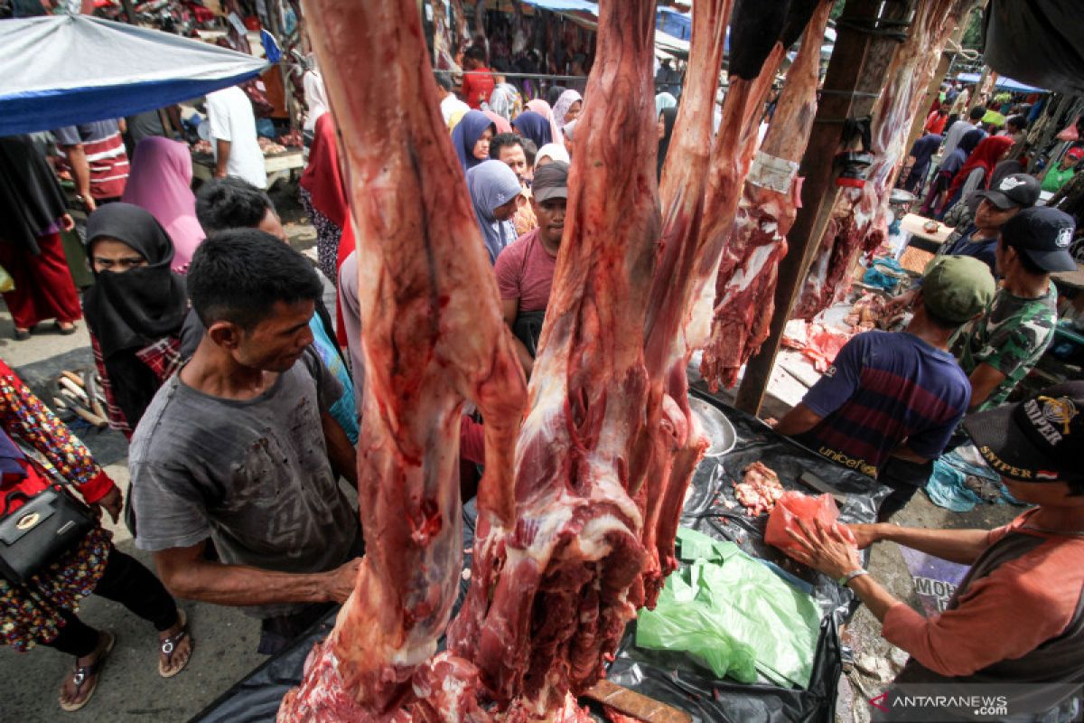 Jelang Lebaran, harga daging sapi tidak naik di Padang