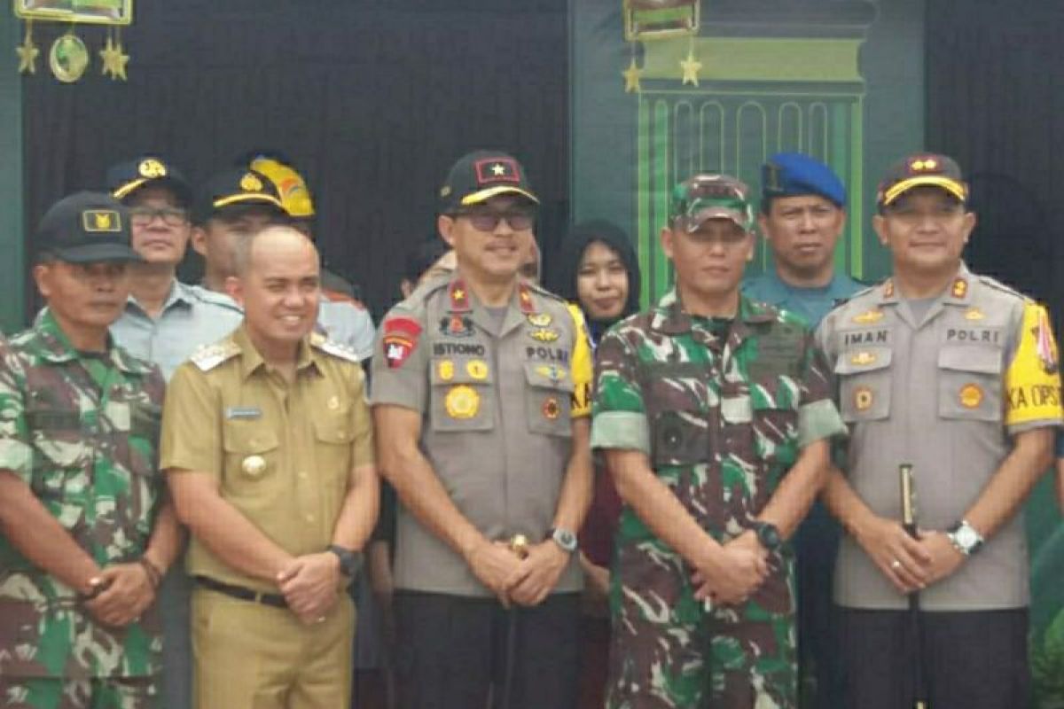 Kapolda Babel dan Wako Pangkalpinang tinjau pos pengamanan