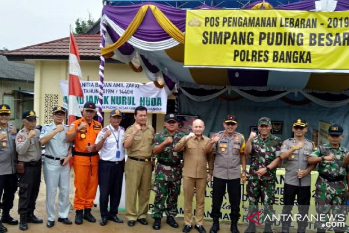 Jasa Raharja bersama Kapolda Babel tinjau dua pos pengamanan