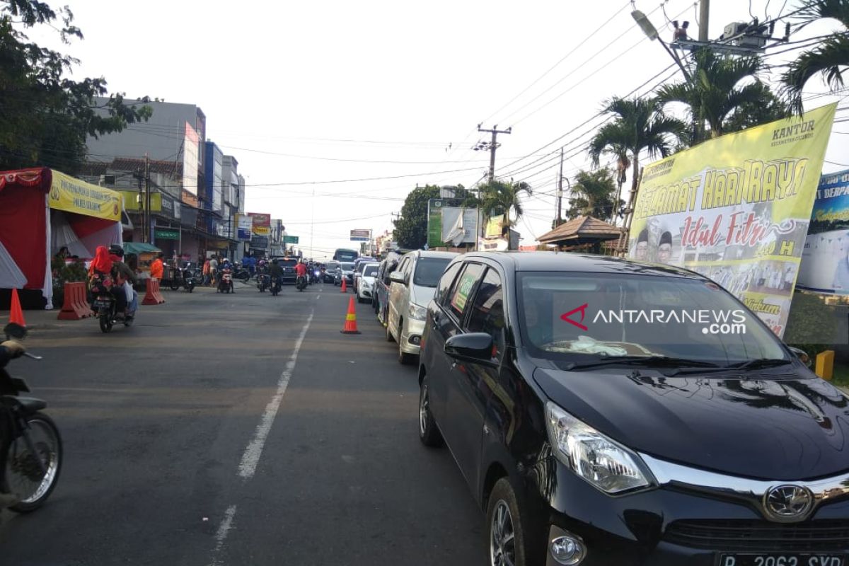 Jelang  Idul Fitri arus lalu lintas jalur mudik Sukabumi dari arah Bogor berkurang