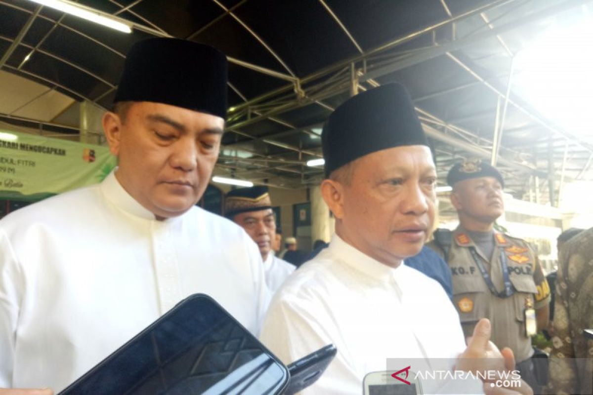 Kapolri Shalat Idul Fitri di Mabes Polri