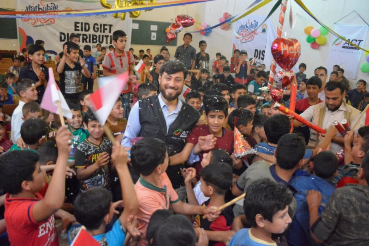 ACT berbagi kebahagian bersama anak yatim Suriah