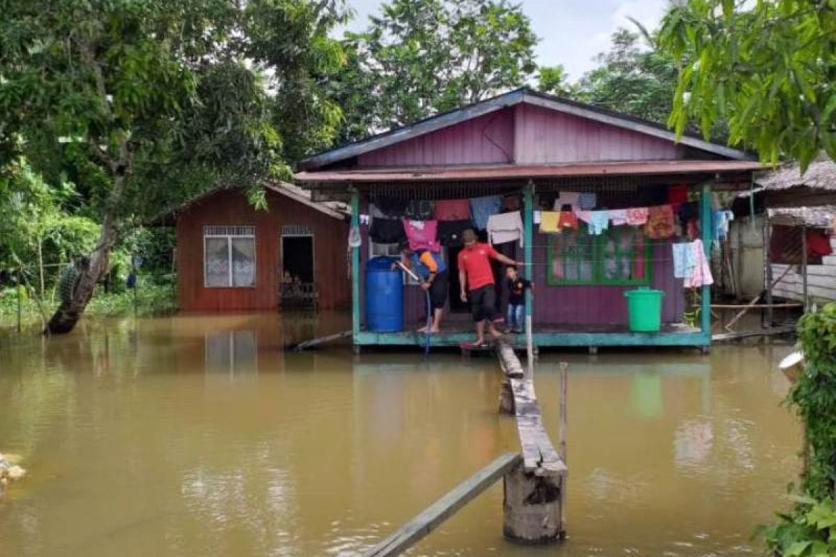 Puluhan rumah di Penajam masih terendam banjir