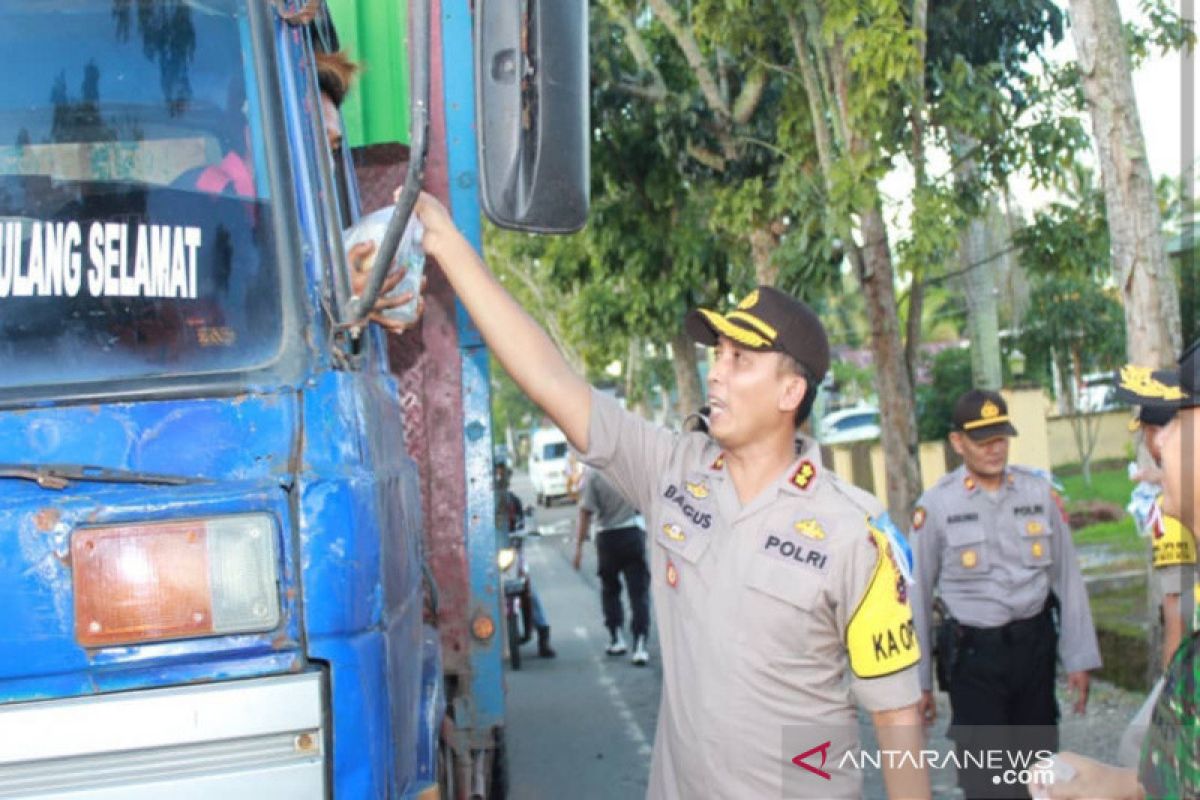 Kapolres Tapin ingatkan pengendara beristirahat di"titik jenuh"