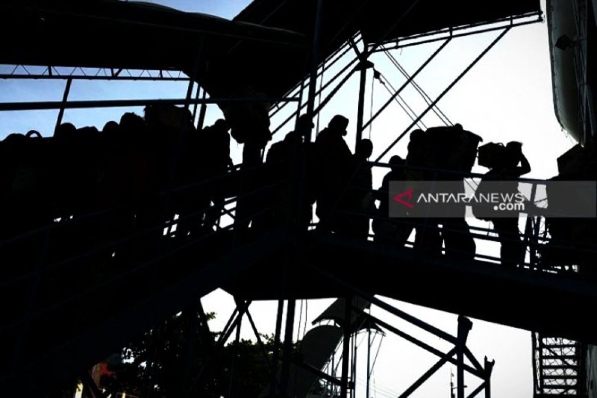 Arus mudik masih terjadi di Pelabuhan Sampit