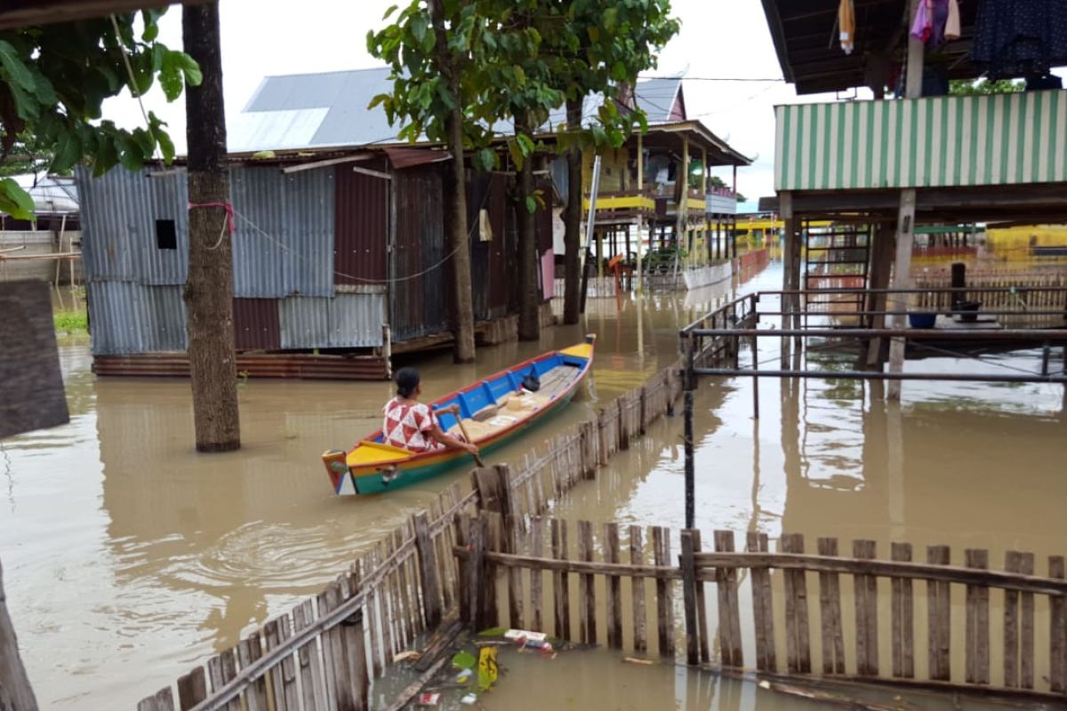 Tiga kecamatan di Wajo, Sulsel masih terendam banjir